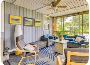 Living area - 'Palm Bungalow' Near Downtown St Augustine & Beaches! (St. Augustine)