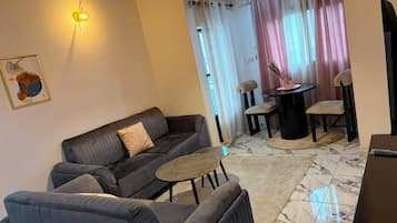Appartamento Luxury, vista città | Area soggiorno