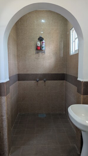 Dusche, Handtücher, Seife, Toilettenpapier