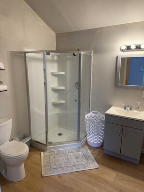 Towels, soap, toilet paper