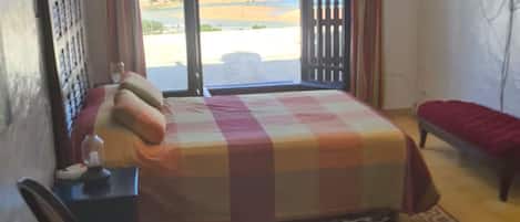 Desk, iron/ironing board, travel crib, WiFi (free)