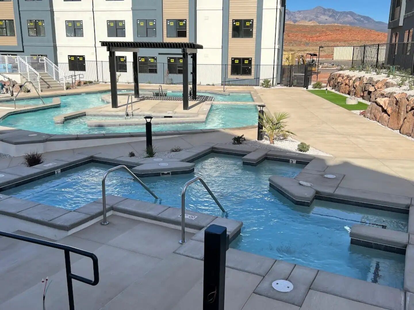 Indoor pool, outdoor pool