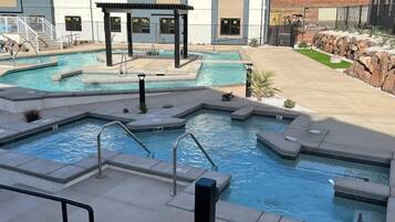 Indoor pool, outdoor pool