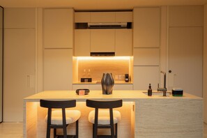 Casa de ciudad, 1 habitación, alberca privada | Cocina privada | Parrilla de estufa 