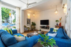 Living area - Staymaster Taram - 4BR Villa in Candolim (Candolim)