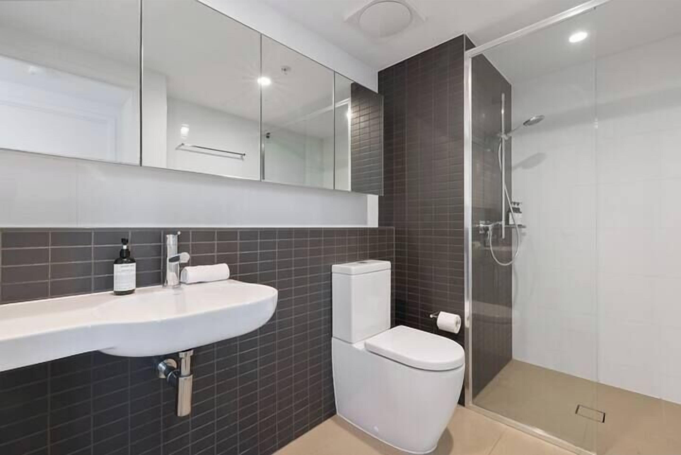 Hair dryer, towels, toilet paper