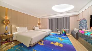Superior Double Room, 2 Double Beds, Private Bathroom, City View | In-room safe, laptop workspace, blackout drapes, iron/ironing board