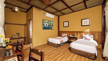 Double or Twin Room, Garden View | Premium bedding, memory foam beds, desk, laptop workspace