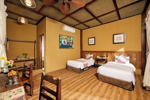 Quarto casal ou duplo, vista para o jardim | Roupas de cama premium