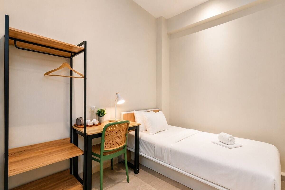 Habitación individual estándar | Tabla de planchar con plancha y wifi gratis 