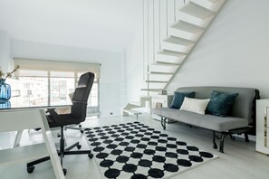 Living area - Elegant and comfortable triplex in Chamartín (Madrid)