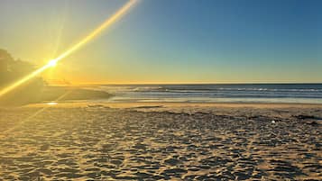 Vlak bij het strand