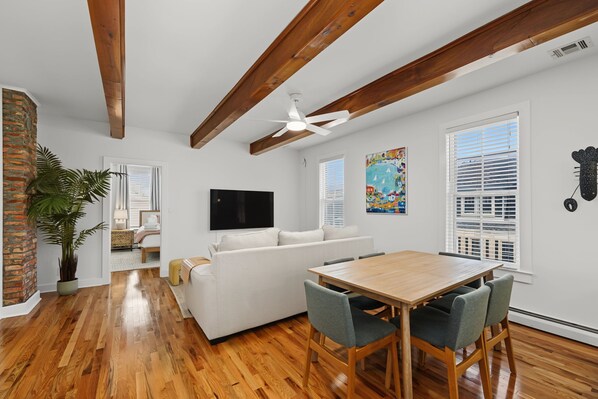 Living area - Escape to this spacious three-level home in the heart of Ocean Grove, just a short walk from the beach, boardwalk, shops, and restaurants. (Neptune Township)