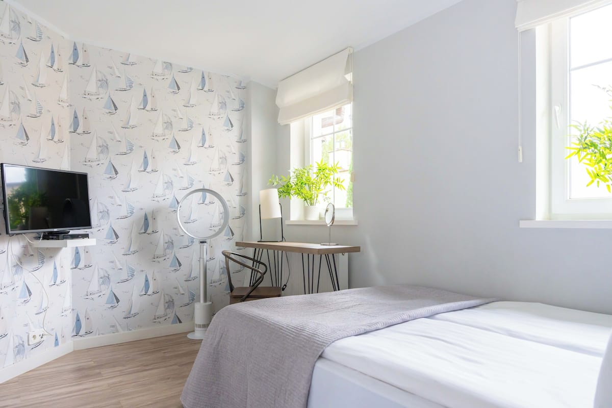 Familie appartement, privébadkamer | Luxe beddengoed, een strijkplank/strijkijzer, gratis wifi, beddengoed