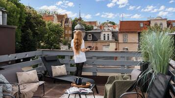 Apartamento familiar, baño privado | Terraza o patio