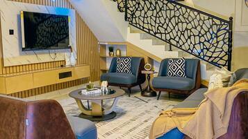 Apartemen Ekonomi, balkon, pemandangan kota | Area keluarga