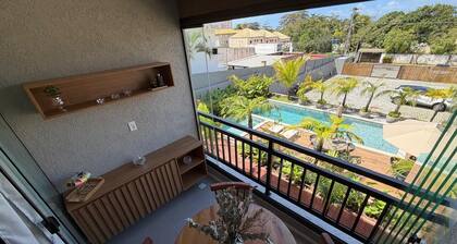 Guarajuba Stay | Panoramic balcony, pool and beach