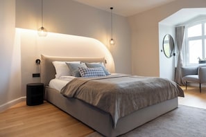 Apartamento Deluxe, junto a la playa | Ropa de cama de alta calidad y tabla de planchar con plancha