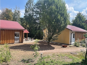 Outdoor dining - "Unter sich" Vacation Home – A Getaway for Family & Friends in the Thuringian Forest (Georgenthal)