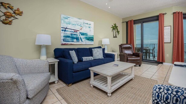 Condo, 1 Bedroom | Living area - Phoenix Iv 4122 1 Bedroom Condo (Orange Beach)