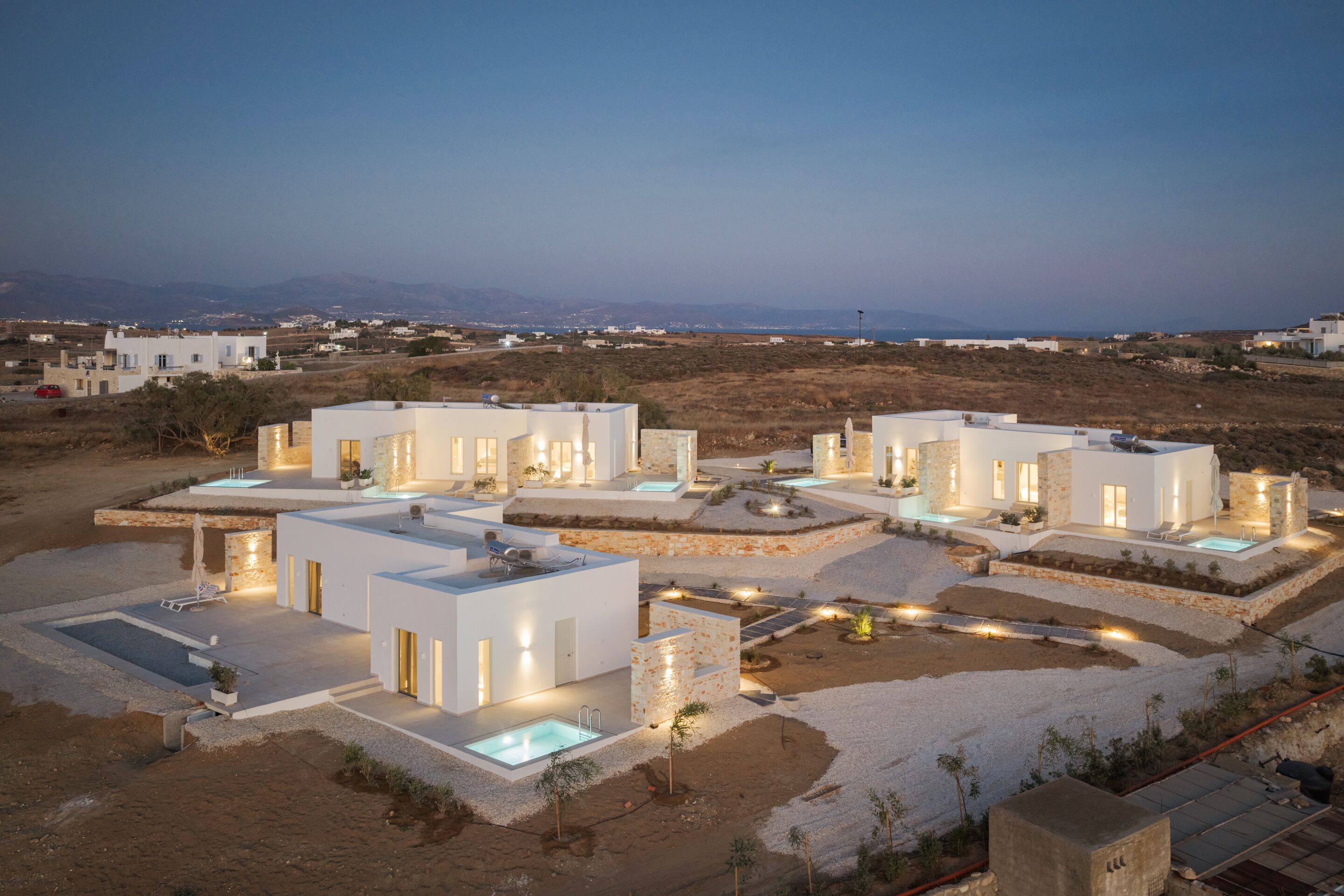 Front of property – evening/night