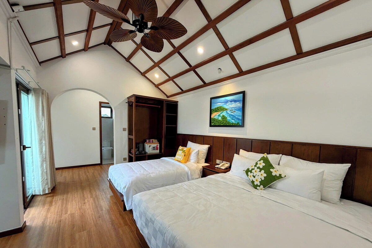 Premium bedding, memory foam beds, minibar, in-room safe