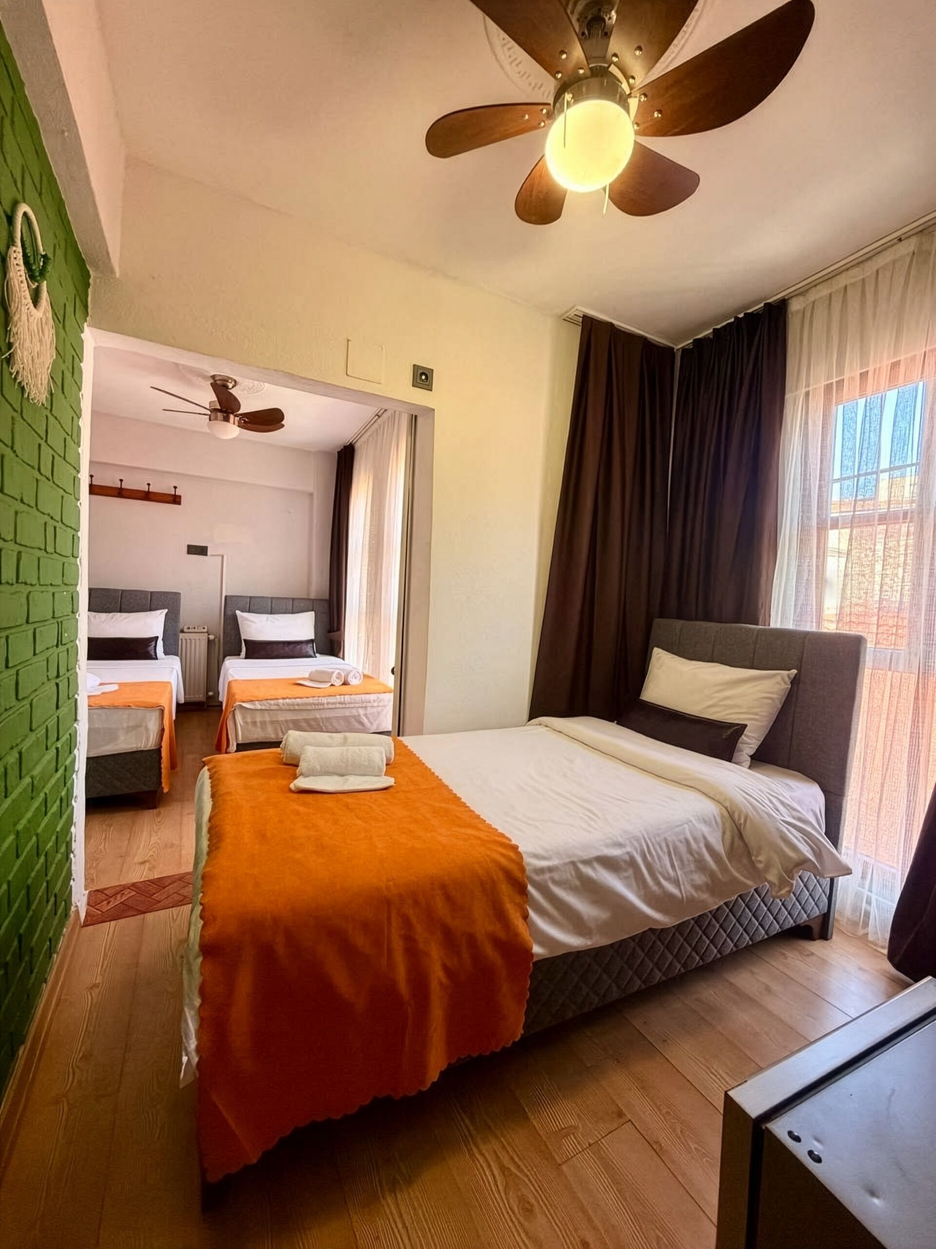 Triple Room, 3 Single Beds | Iron/ironing board (on request), free WiFi