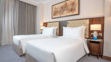 In-room safe, desk, blackout curtains, soundproofing