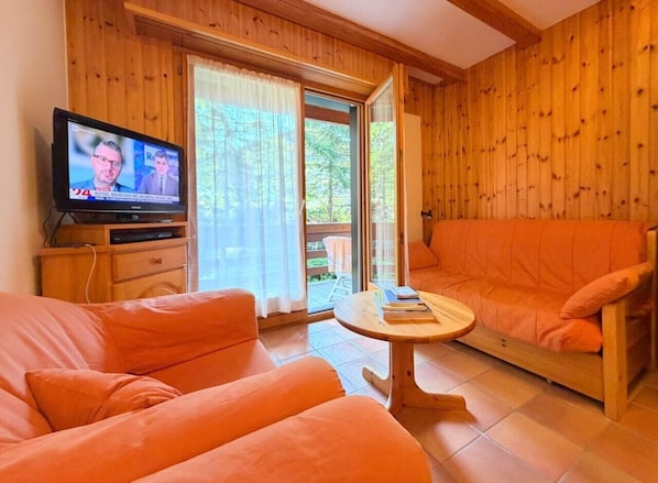 TV - Cozy Apartment – Woods and Mountains (Crans-Montana)