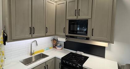 Home away from home in a rural setting with a fully equipped kitchen