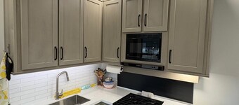 Home away from home in a rural setting with a fully equipped kitchen