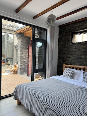 Comfort Double Room, Private Bathroom, Courtyard View | View from room - Gubeikou Great Wall Yunyeshu Guesthouse (Miyun)