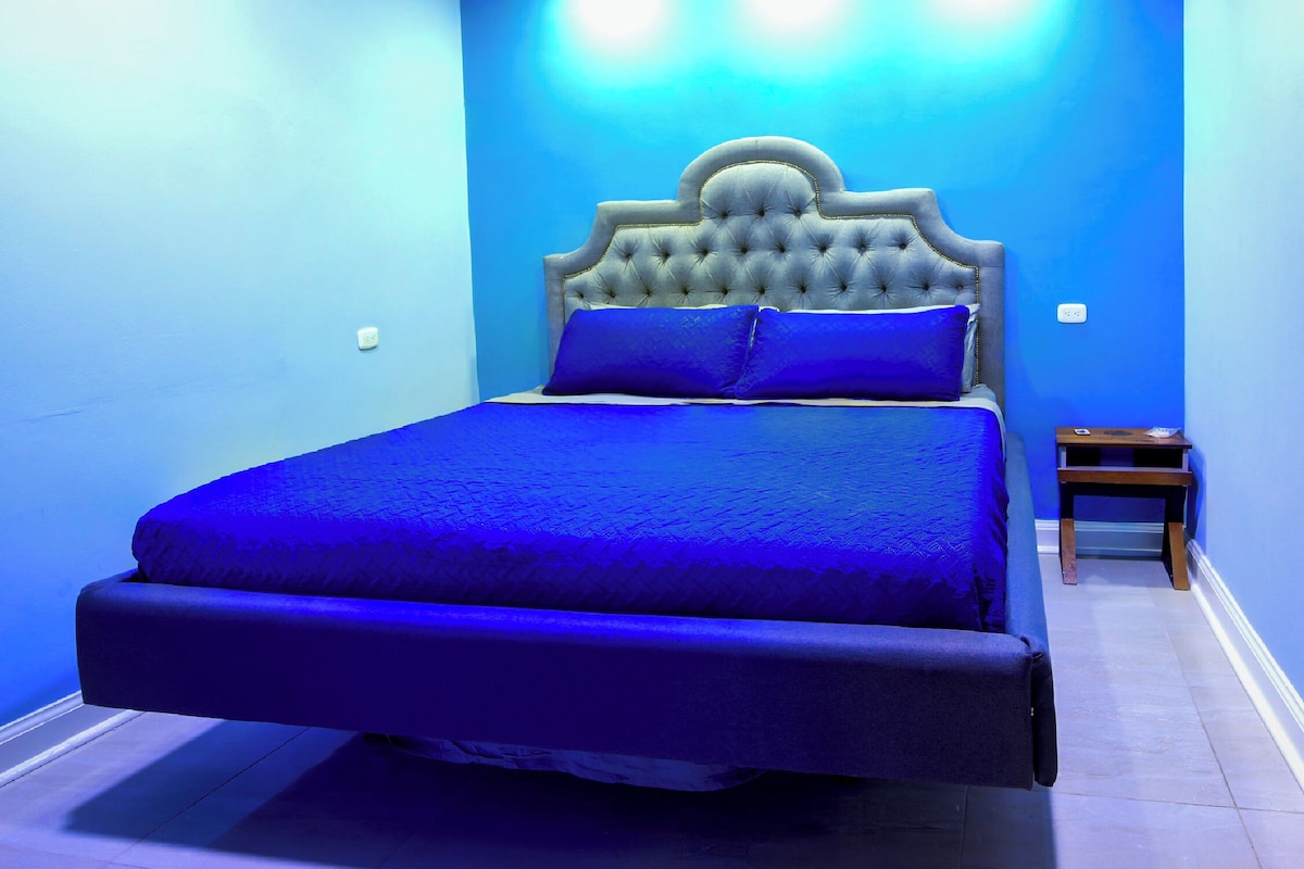 Blackout drapes, iron/ironing board, WiFi (free), bed sheets