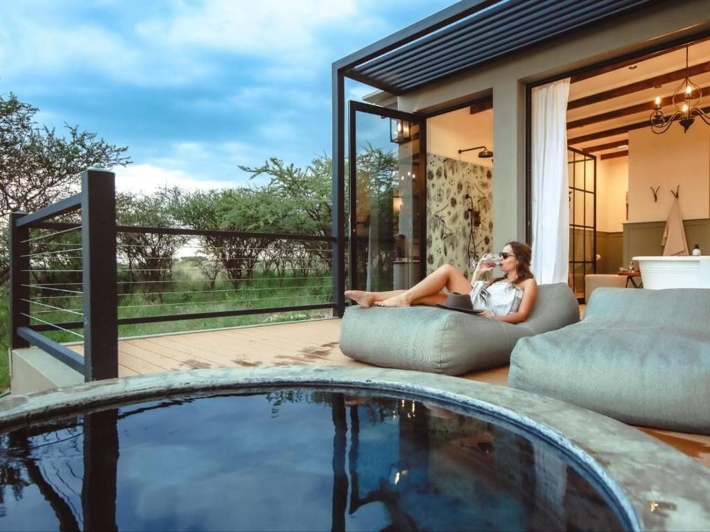 Chalet Mewah, patio, pemandangan gunung | Teras/patio