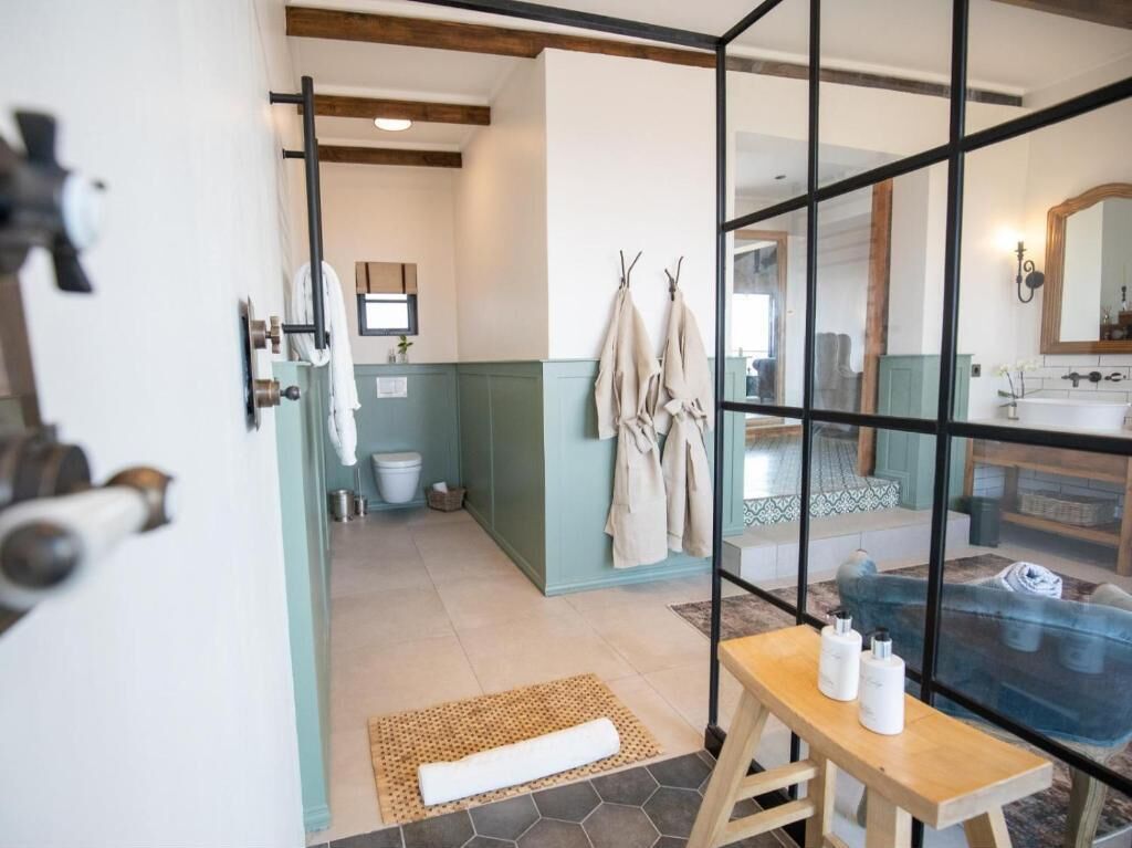 Chalet Mewah, patio, pemandangan gunung | Kamar mandi | Bathtub