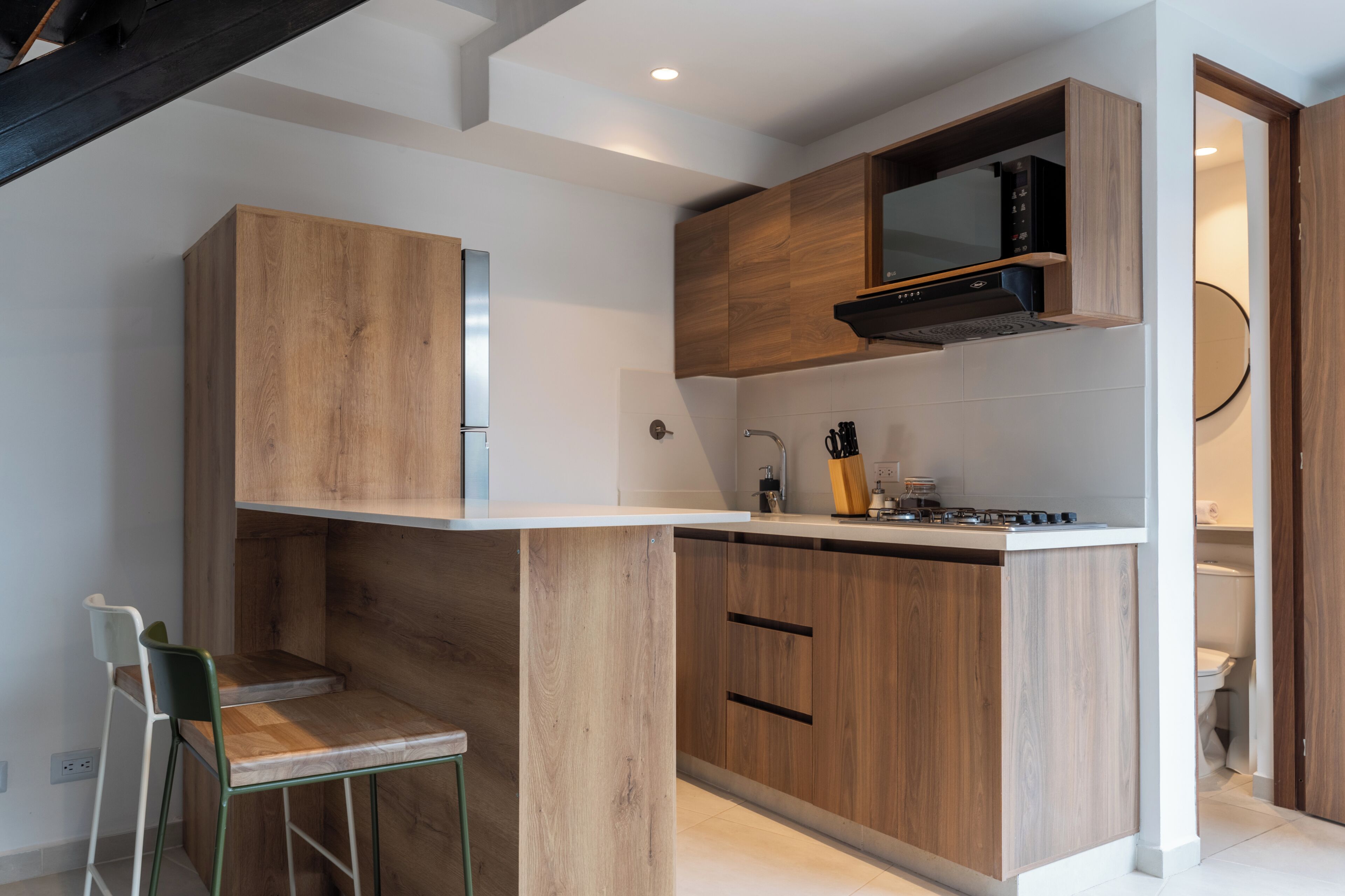 Basic Apartment | Living area | 32-inch LCD TV with cable channels