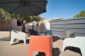 Terrace/patio - Modern villa for 6 people with a garden and air conditioning, 15 minutes from the beaches (Perpignan)