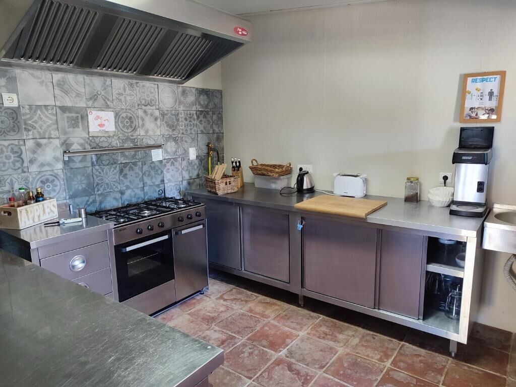 Shared fridge, shared microwave, electric kettle, toaster