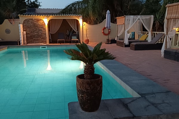 Outdoor pool, open 8:30 AM to 8:30 PM, pool umbrellas, sun loungers