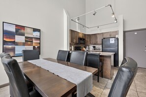 Deluxe Condo, 2 Bedrooms, Balcony, Mountain View | Dining - 2 Bd Loft 603 at Playa. Pool and Hot Tub (Kelowna)