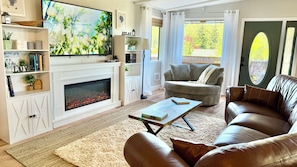 Living area - Private Beach Access • Ocean & Mountain Views • Near Olympic National Park (Port Angeles)