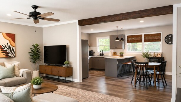 Smart TV - Modern K-State Retreat. Walk to football games. Sleeps 8 (Manhattan)