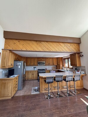 Private kitchen - Spacious Retreat w/ Fire Pit, Ping Pong, beautiful forest views- Near Ski & Golf (Angel Fire)