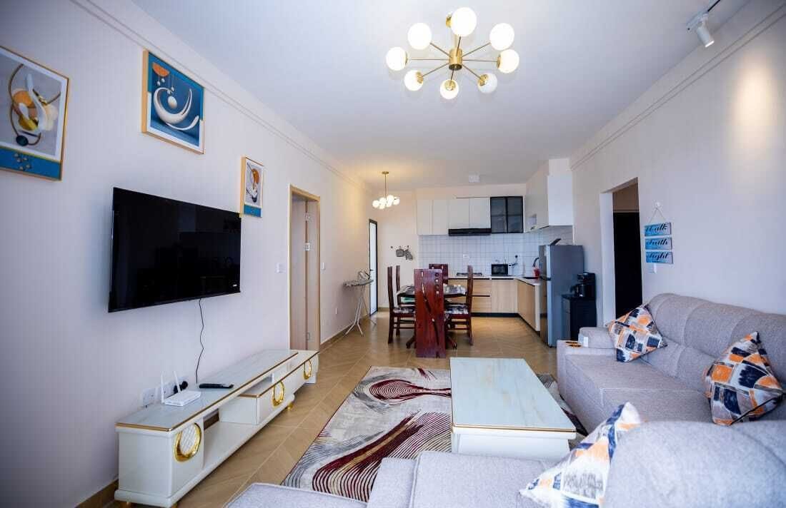 Deluxe Apartment, Pool View | Living area