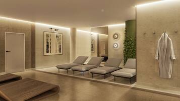 Indoor spa tub