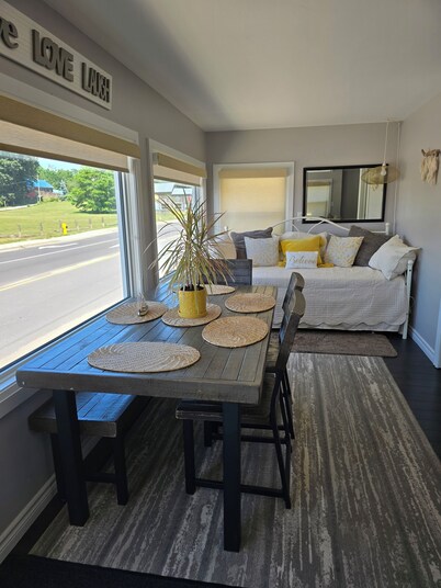 Welcome to the Lake House.  A cozy 2 Bedroom Cottage just steps from the Beach.