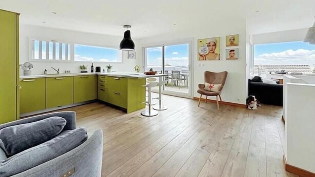Interior - New—Villa in Stella-Plage with a view of the ocean and dunes (Cucq)