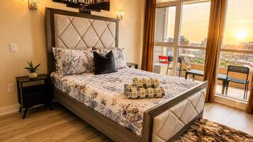 Apartamento, vistas a la ciudad | Ropa de cama de alta calidad, wifi gratis, ropa de cama