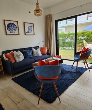 Living area - 2-bedroom townhome in peaceful Punta Cana with AC comfort (Punta Cana)