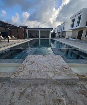 Pool - 2-bedroom townhome in peaceful Punta Cana with AC comfort (Punta Cana)